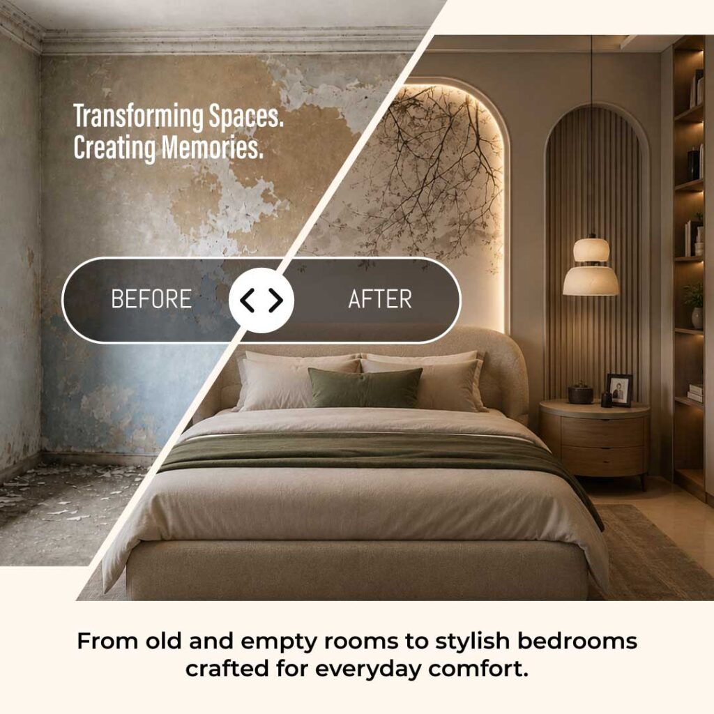 Bedroom Renovation Before and After