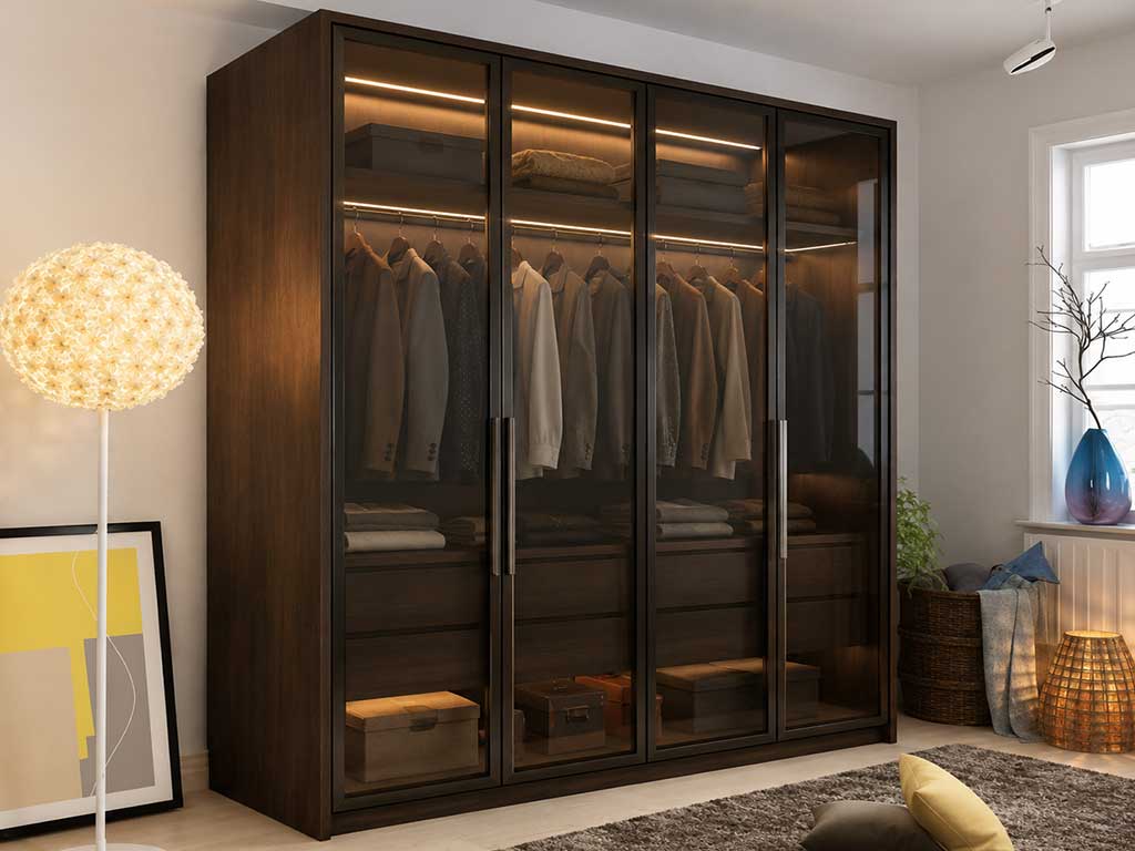 Glass Door Wardrob