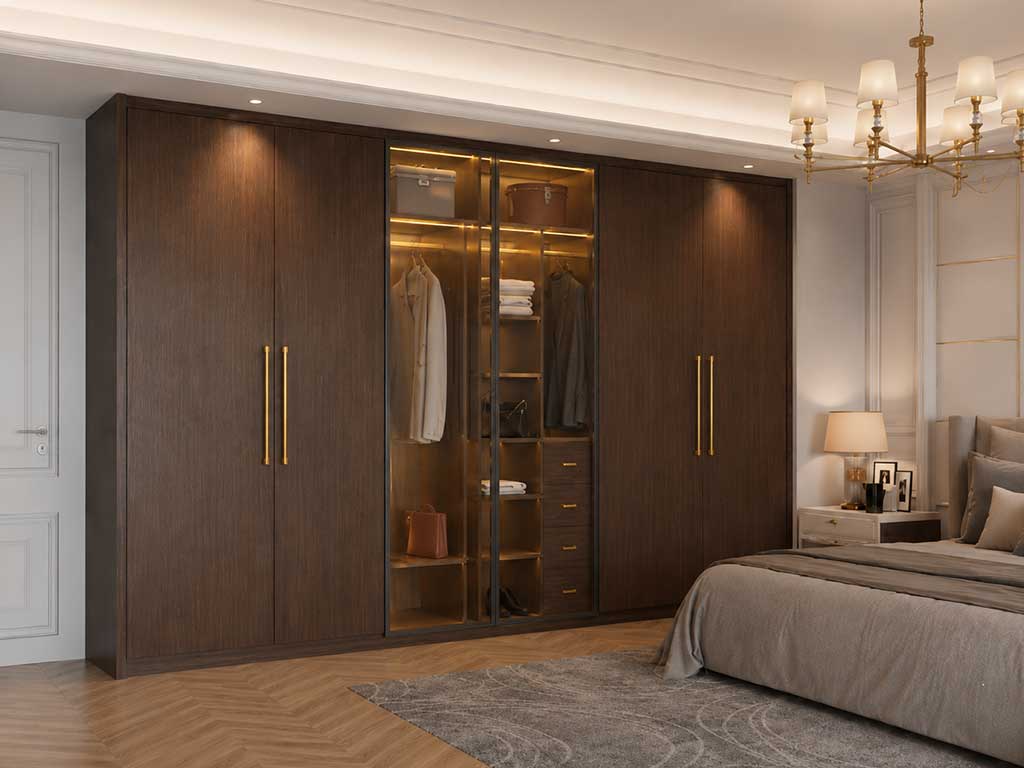 Hinged Door Wardrobe Design in Kolkata