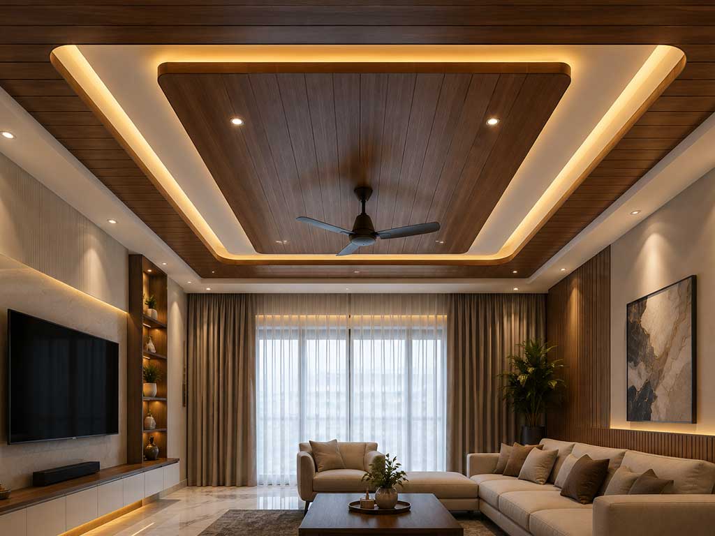 False ceiling design for living room