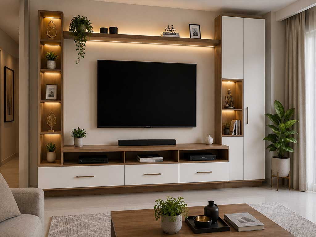 TV UNIT DESIGN FOR BEDROOM