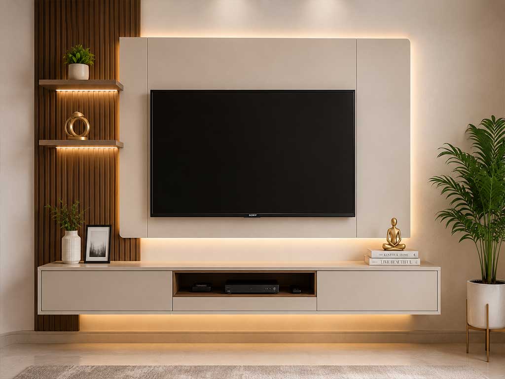 Wall Mounted TV Unit Design