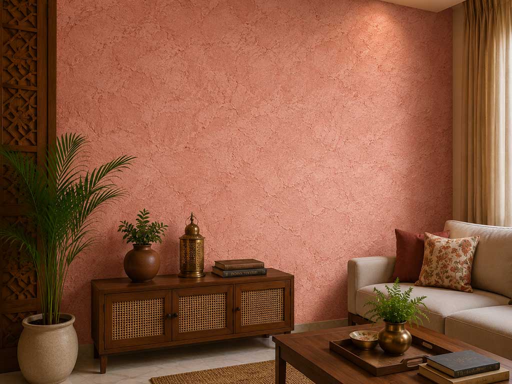 Texture wall painting for living room in Kolkata