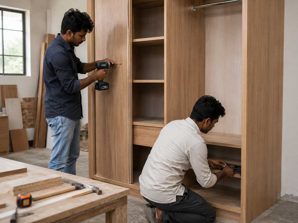 Custom Wardrobe Installation in Kolkata